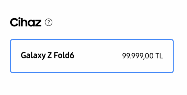 Galaxy Fold 6 Fiyat