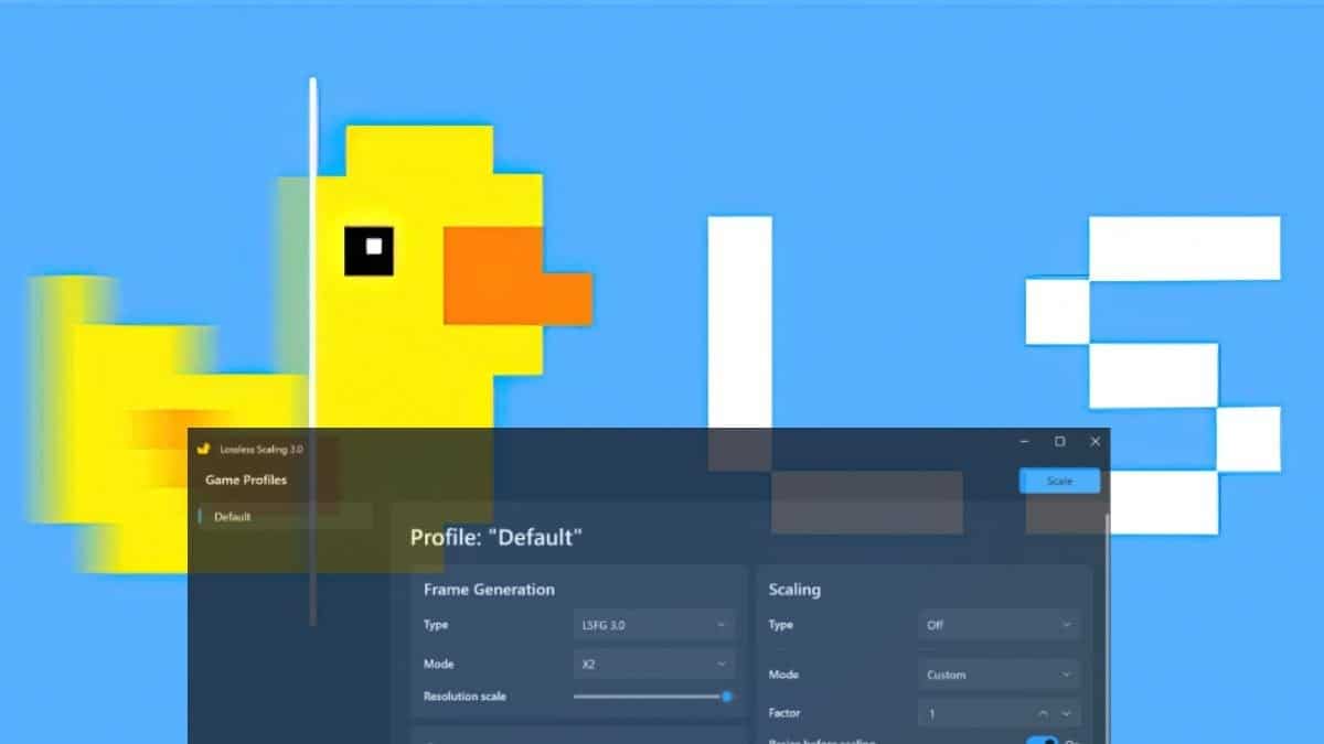 Lossless Scaling Frame Generation