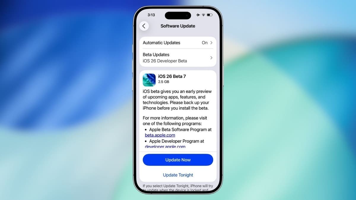 Apple iOS 26 Beta 7’yi Yayınladı