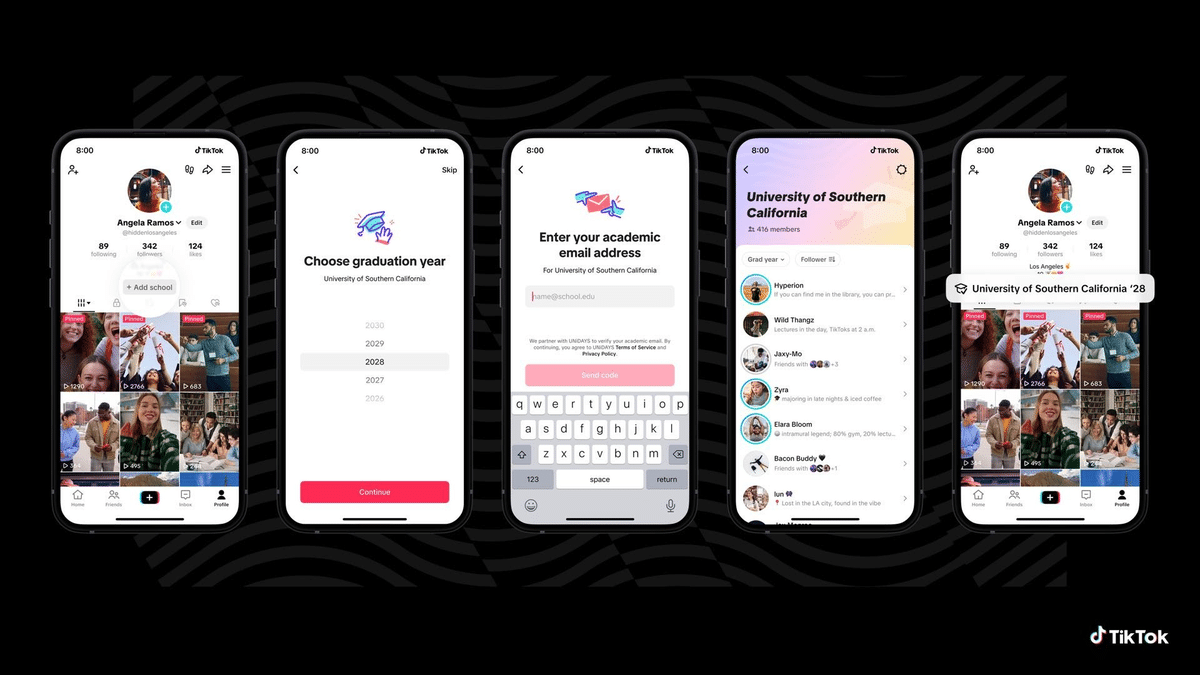 TikTok Üniversite Öğrencilerini Birbirine Bağlayacak Özelliğini Duyurdu