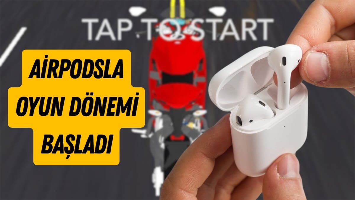 İlk AirPods Kontrollü Oyun: RidePods – Race with Head