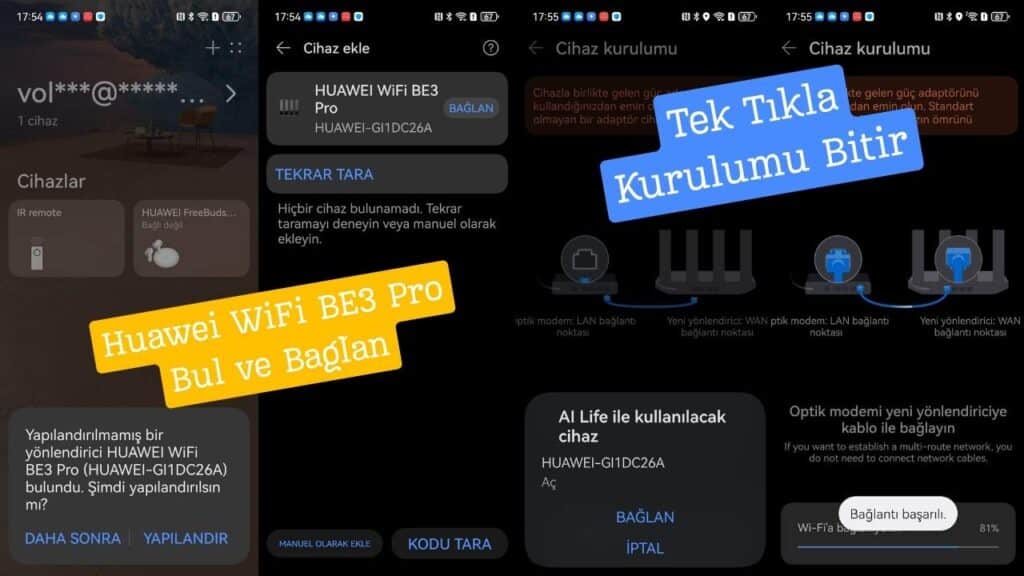 Huawei WiFi BE3 Pro Kurulum