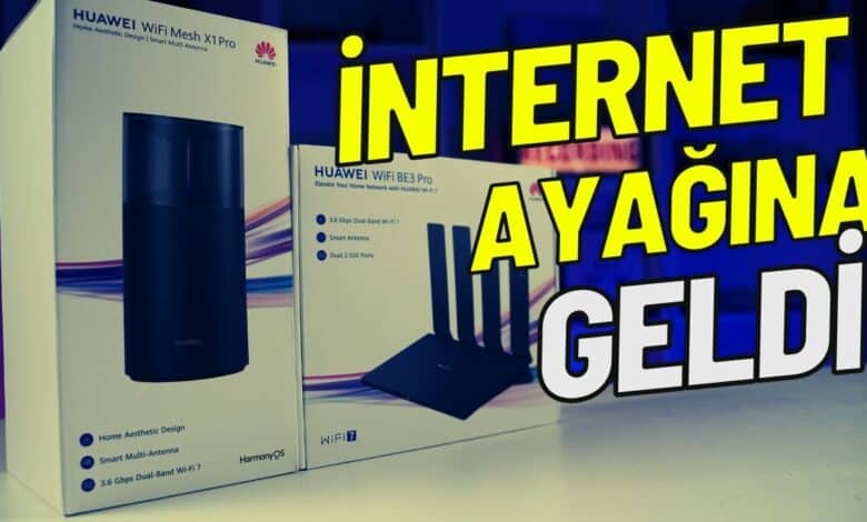 Huawei WiFi BE3 Pro ve Huawei WiFi Mesh X1 Pro