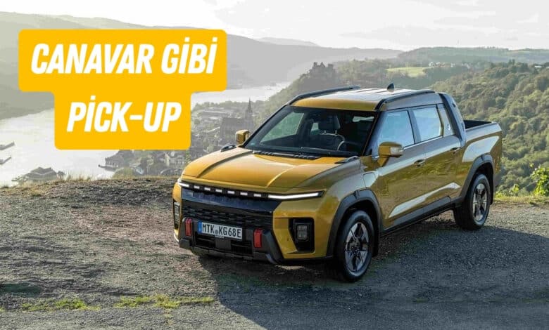 KGM Musso EV Elektrikli Pick-Up Türkiye’ye Geldi