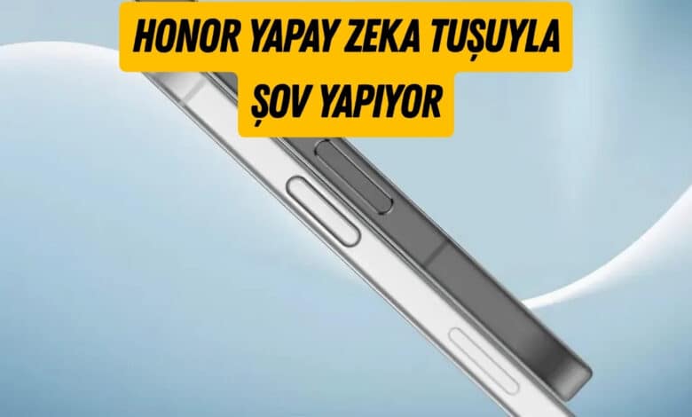 Honor Magic8 Serisi Yapay Zeka Tuşuyla Şov Yapıyor