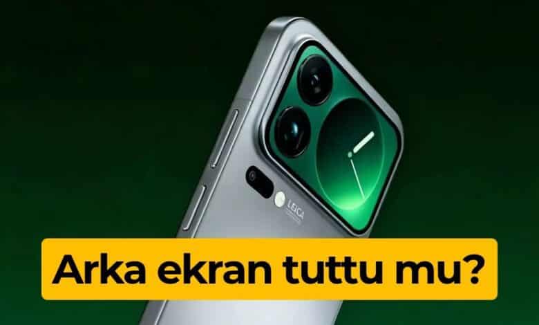Xiaomi arka ekran