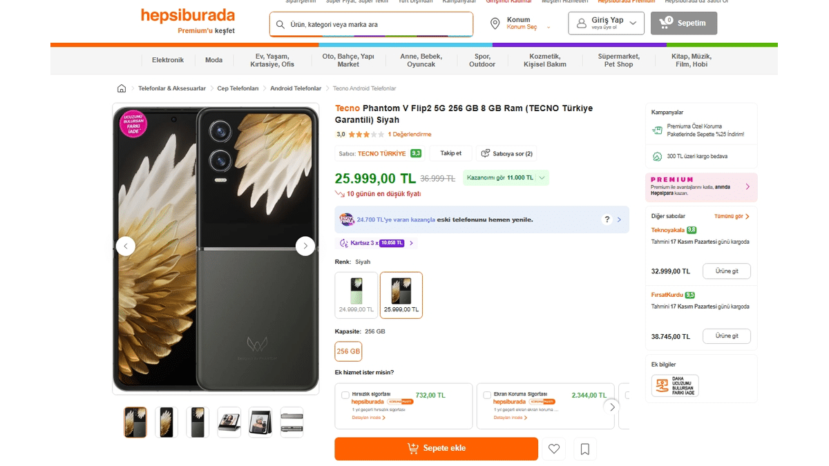 Tecno Phantom V Flip2 5G