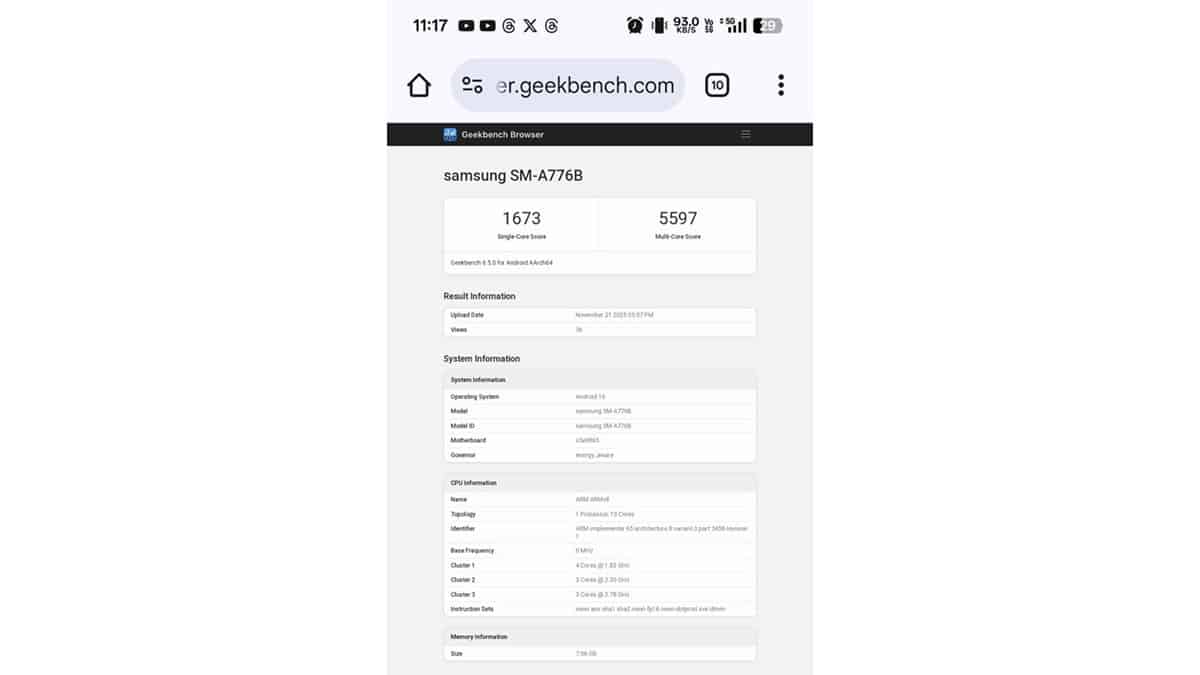 Galaxy A77 Sürpriz Şekilde Ortaya Çıktı