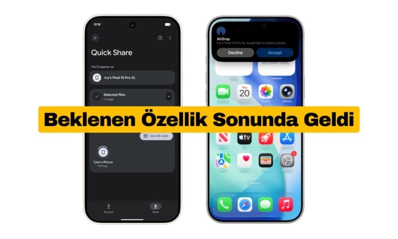 Pixel 10 Artık iPhone ile Dosya Paylaşabiliyor