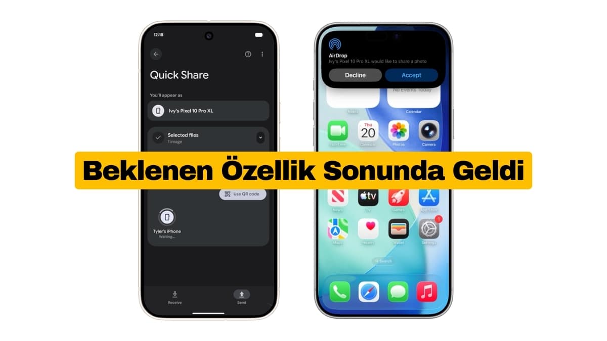 Pixel 10 Artık iPhone ile Dosya Paylaşabiliyor