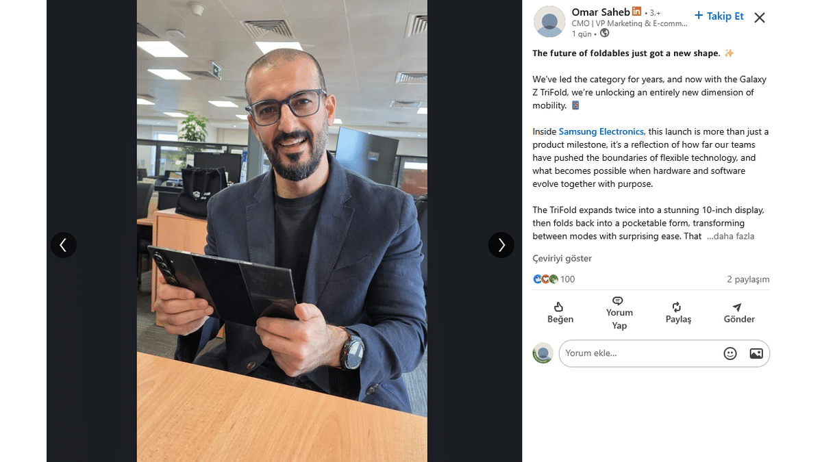 Samsung Galaxy Z TriFold 4 Kameralı mı Olacak?