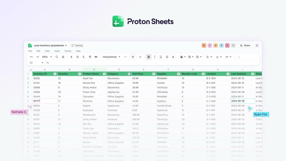 Proton Sheets
