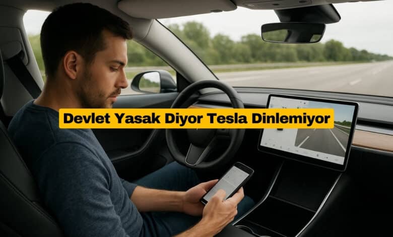 Tesla Sürüş Anında Mesaj Atmaya İzin Verecek