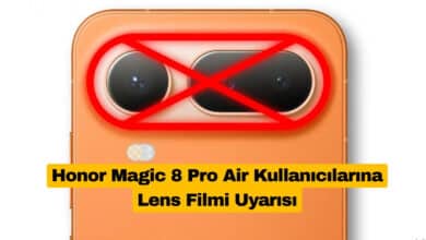 Honor Magic 8 Pro Air Kullanıcılarına Lens Filmi Uyarısı