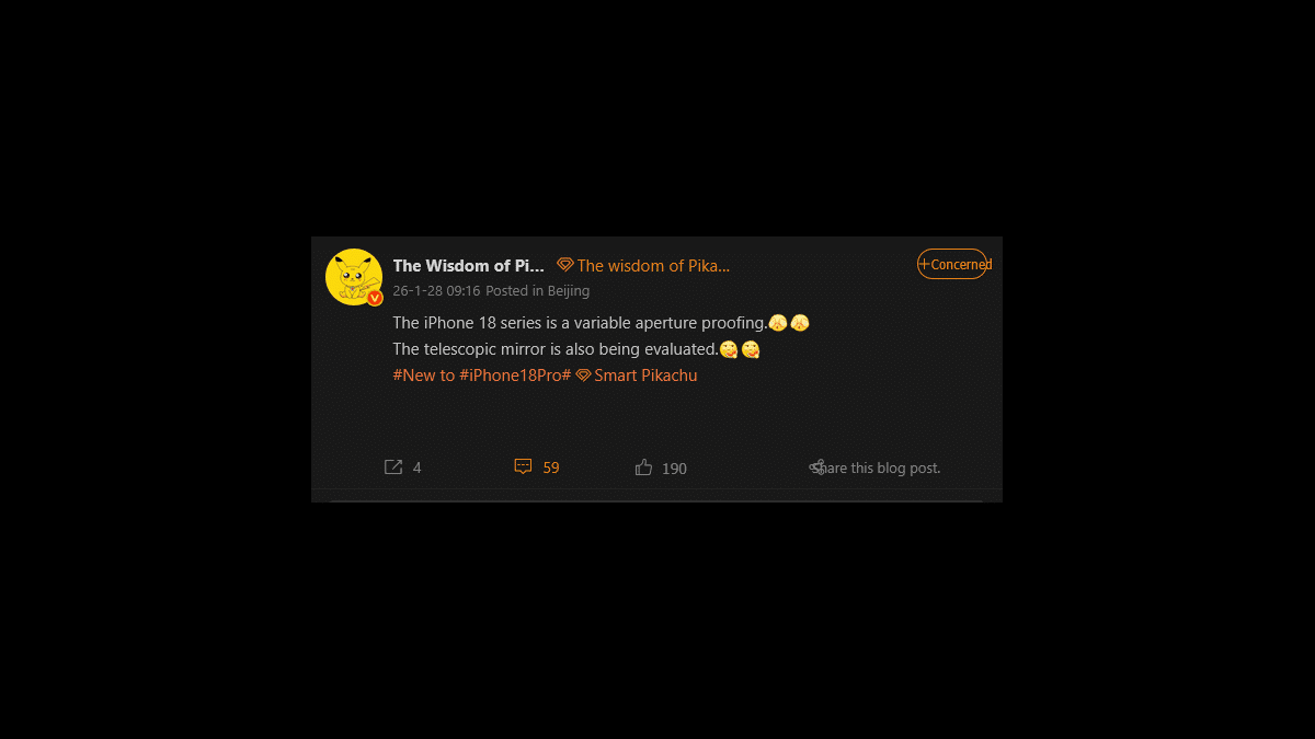 iPhone 18 Pro Zoom Olayını Abartacak