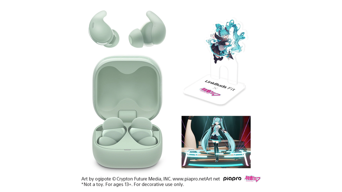 Sony LinkBuds Fit Green Hatsune Miku