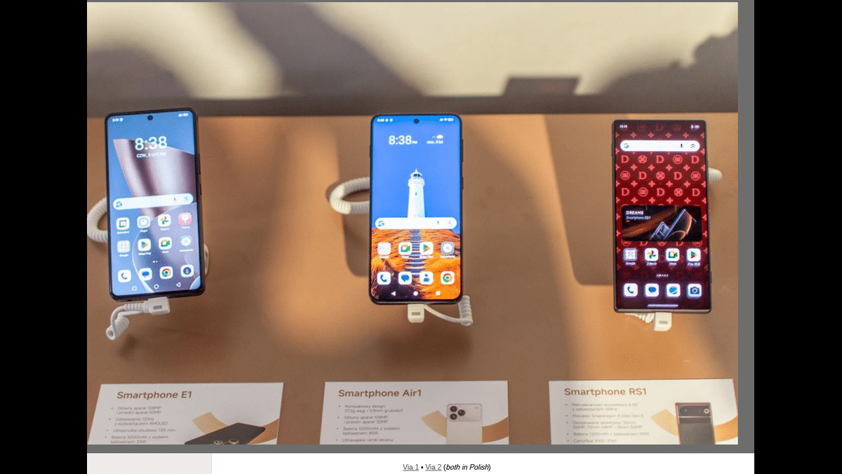 Dreame’nin Üç Yeni Akıllı Telefonu İlk Kez Görüldü