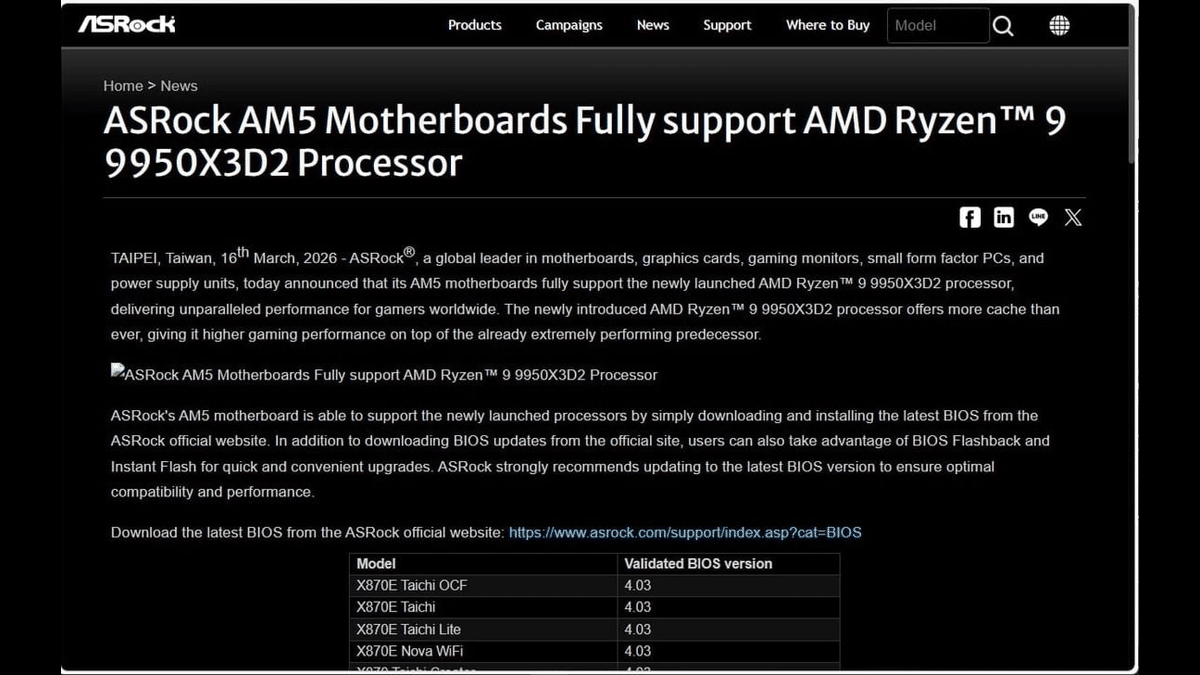 AMD Ryzen 9 9950X3D2 Sızdırıldı
