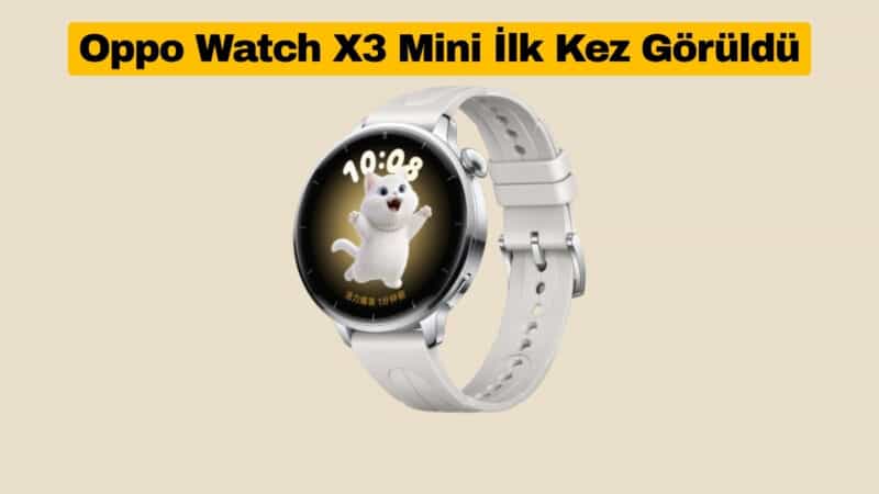 Oppo Watch X3 Mini İlk Görselleriyle Ortaya Çıktı