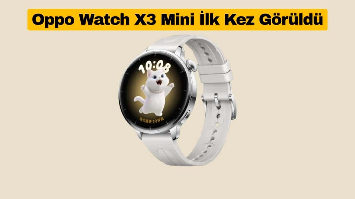 Oppo Watch X3 Mini İlk Görselleriyle Ortaya Çıktı