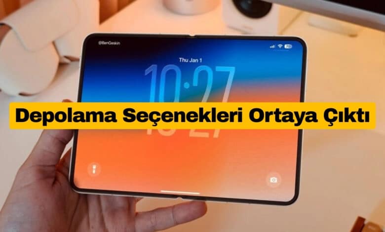 iPhone Fold Depolama Seçenekleri Ortaya Çıktı