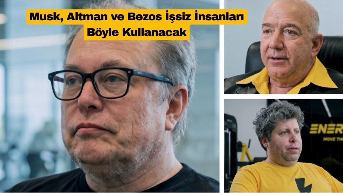 Yaşlı Musk, Altman ve Bezos İşsiz İnsanları Böyle Kullanacak