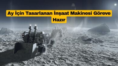 Ay İçin Tasarlanan İnşaat Makinesi Göreve Hazır