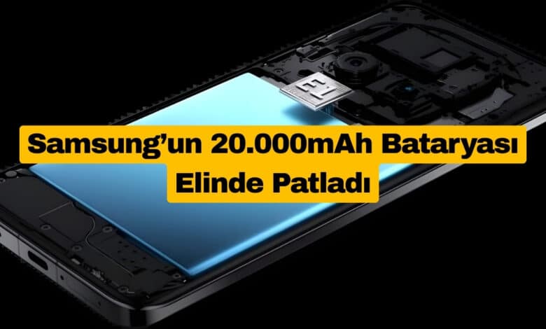 Samsung’un 20.000mAh Batarya Prototipi Elinde Patladı