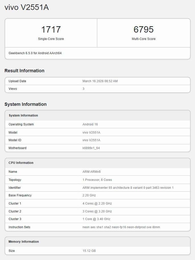 iQOO Z11 Performansı Geekbench’te Ortaya Çıktı