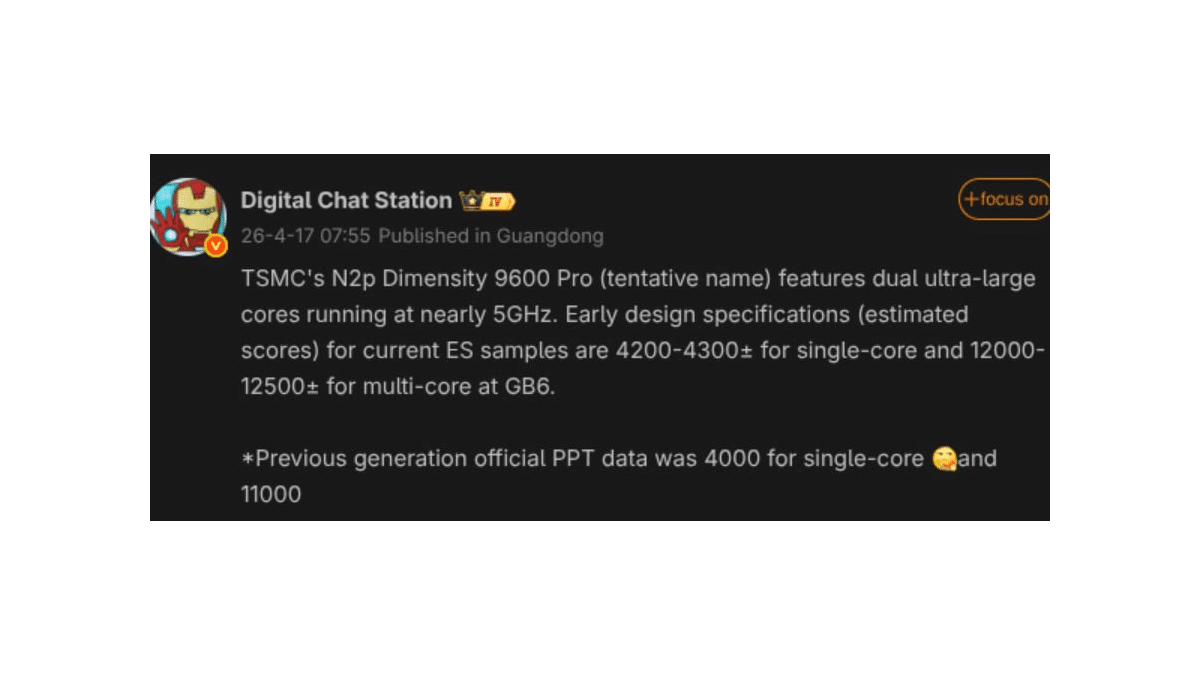Dimensity 9600 Pro Ne Kadar Güçlü Olacak?