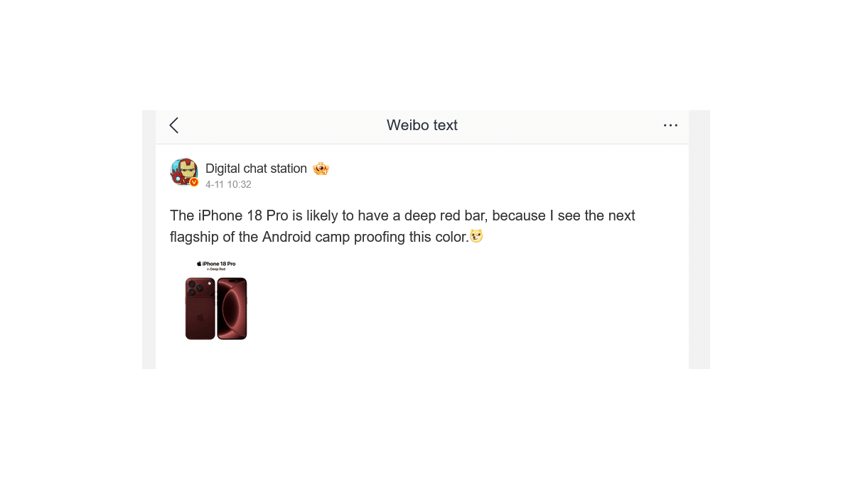iPhone 18 Pro’nun Koyu Kırmızısı Android’e Sıçradı