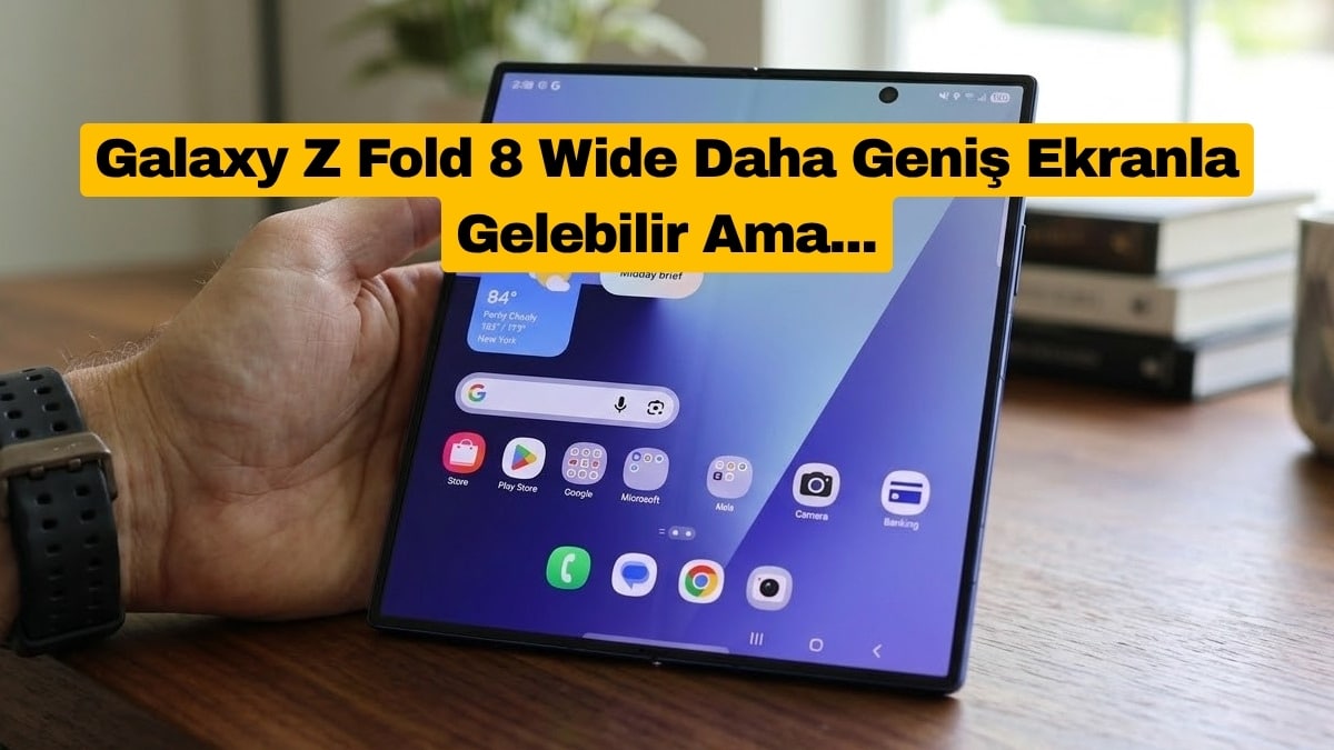 Galaxy Z Fold 8 Wide Daha Geniş Ekranla Gelebilir Ama...