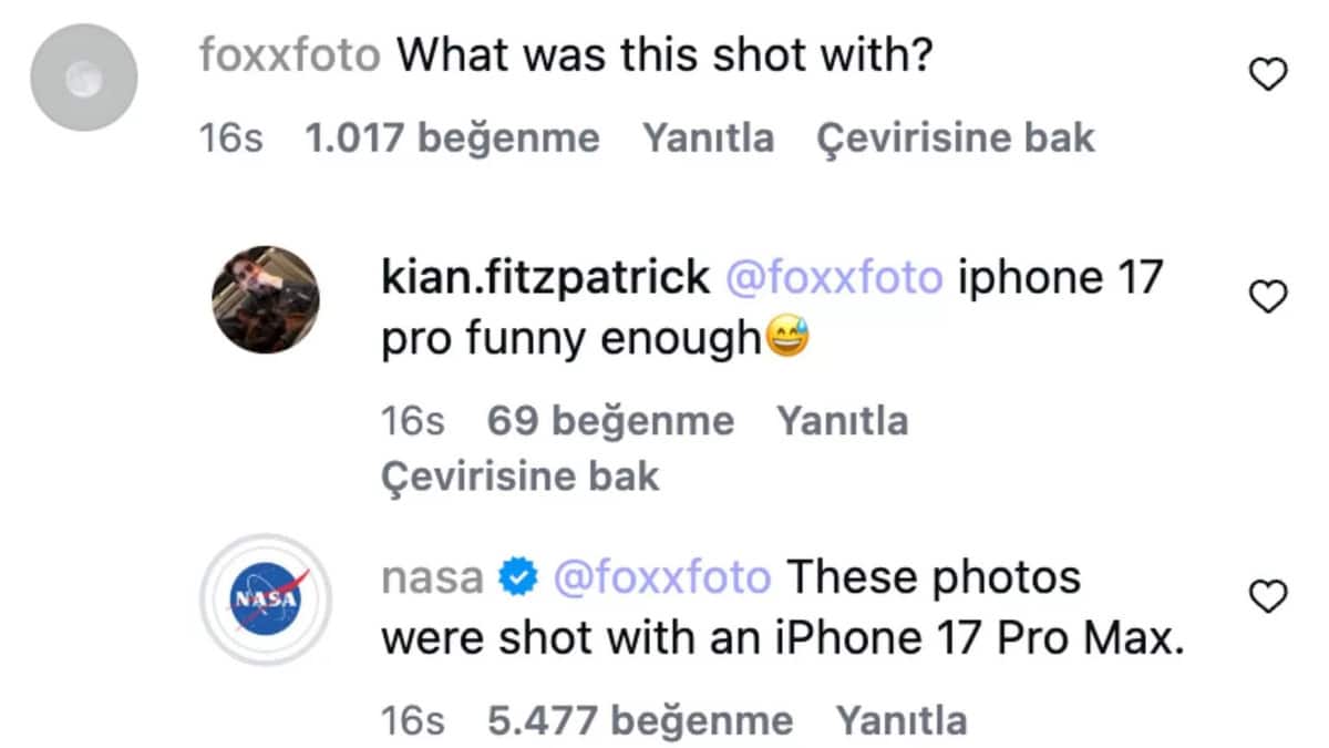 Uzaydan İlk iPhone 17 Pro Max Fotoğrafları Geldi