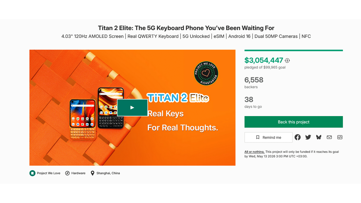 Unihertz Titan 2 Elite Telefon Pazarında Oyunu Değiştirecek