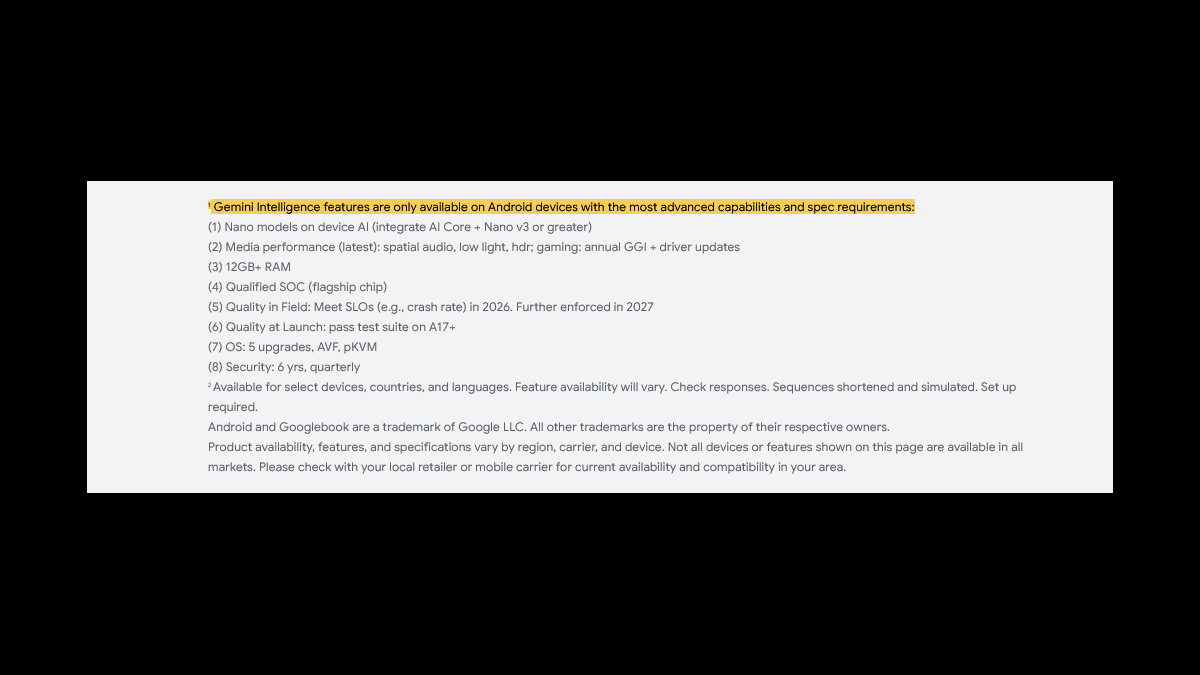 Gemini Intelligence Hangi Android Cihazlarda Çalışacak?