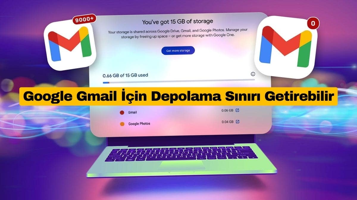 Google Gmail İçin Depolama Sınırı Getirebilir