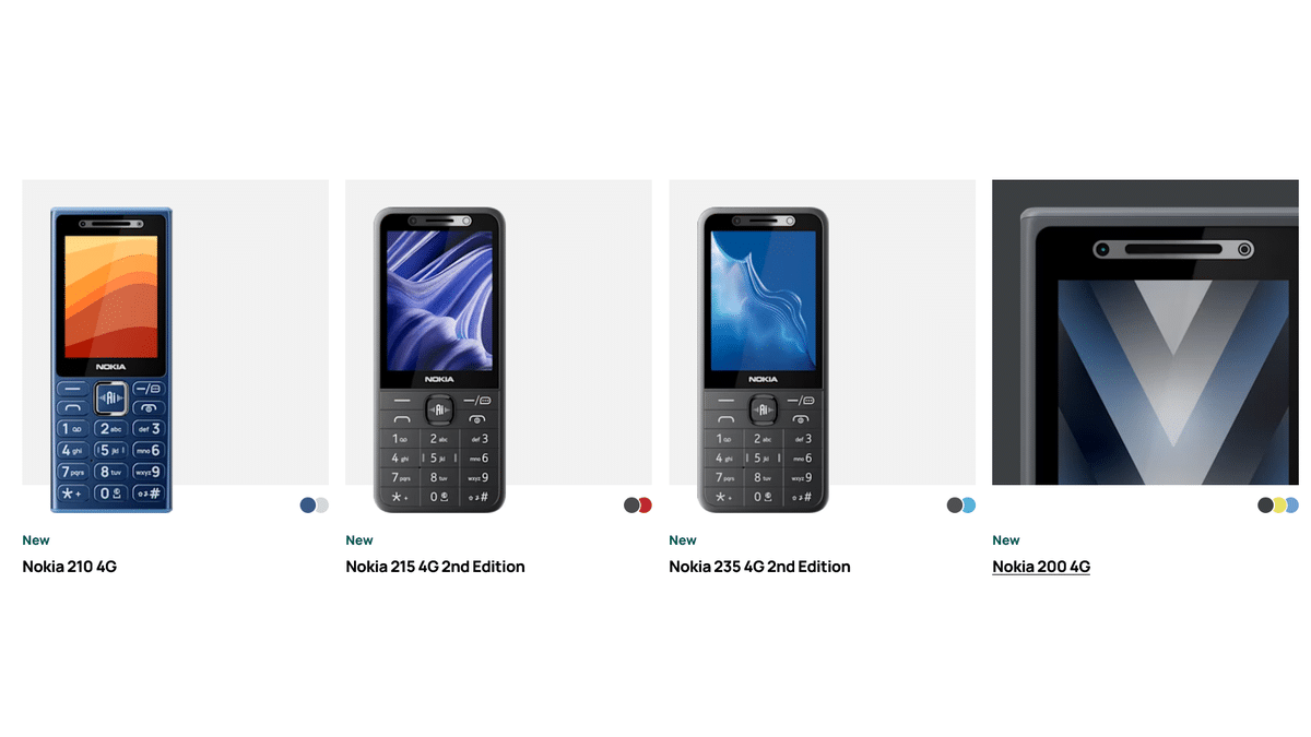 Dört Yeni Nokia Tuşlu Telefon Resmen Duyuruldu