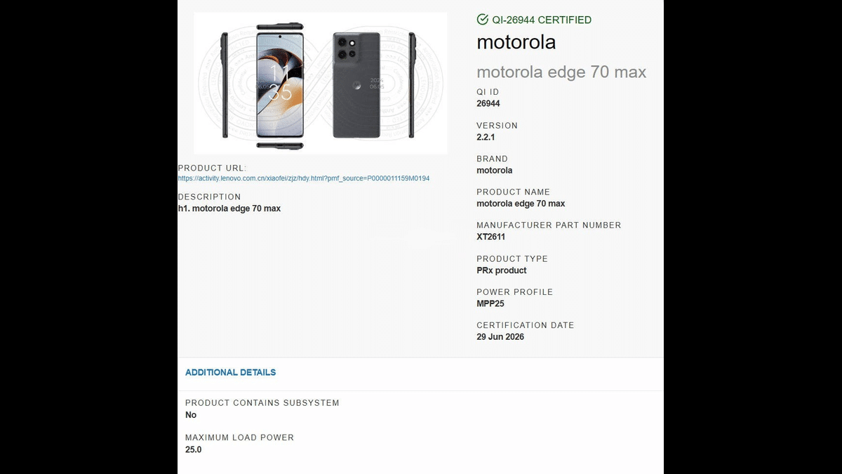 Motorola Edge 70 Max WPC Sertifikasında Ortaya Çıktı