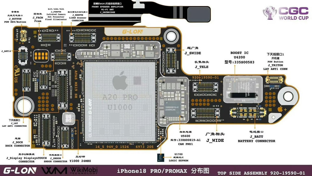 iPhone 18 Pro Anakartına Yakından Bakalım