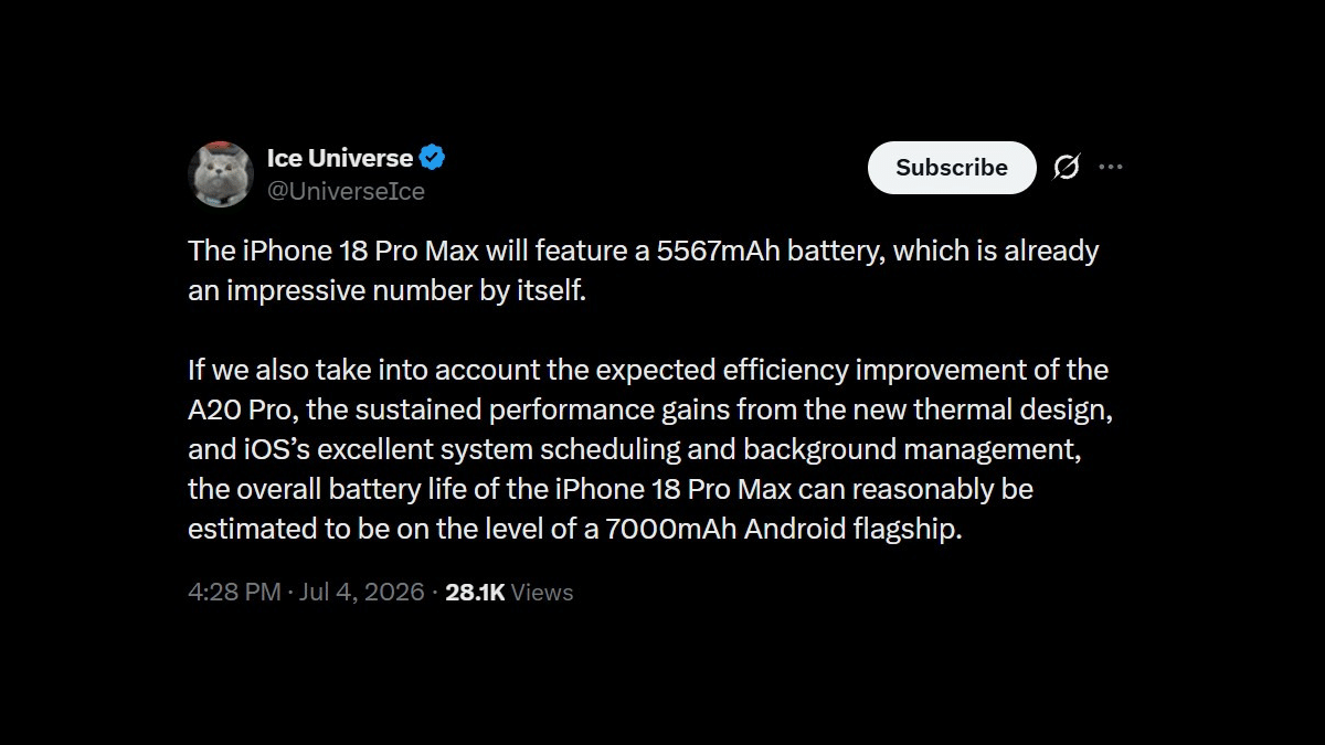 iPhone 18 Pro Max Pil Ömrüyle Memnun Edecek mi?