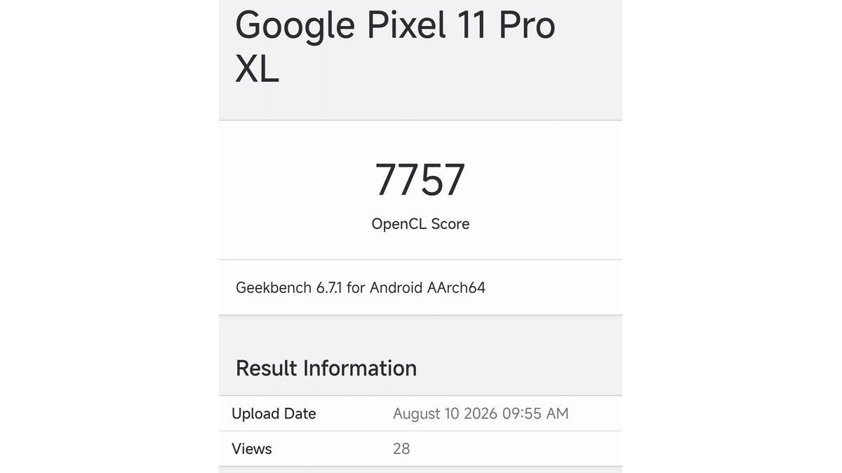 Pixel 11 Pro XL Performans Testinde Gücünü Gösterdi
