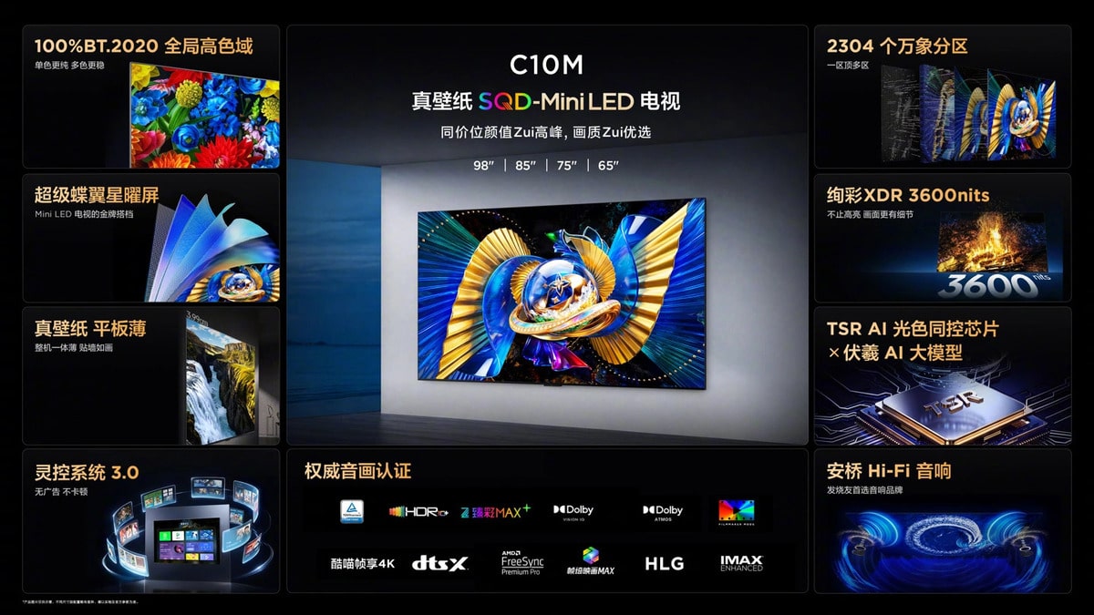 TCL C10M Televizyon Tasarımında Sınırları Zorluyor