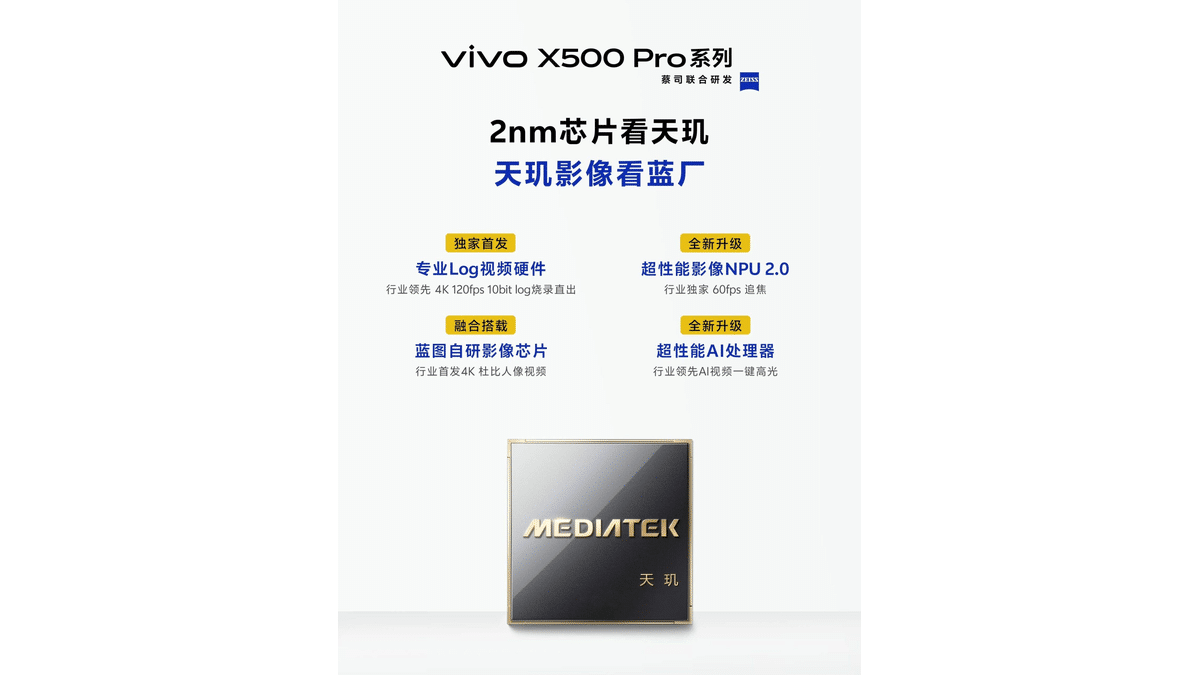 Vivo X500 Pro Max 2K Ekranıyla Serinin Zirvesine Yerleşecek