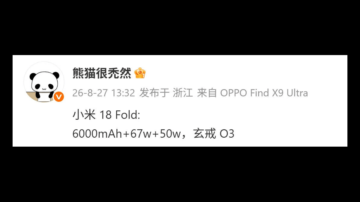 Xiaomi 18 Fold Dev Bataryasıyla Rakiplerinden Ayrılacak