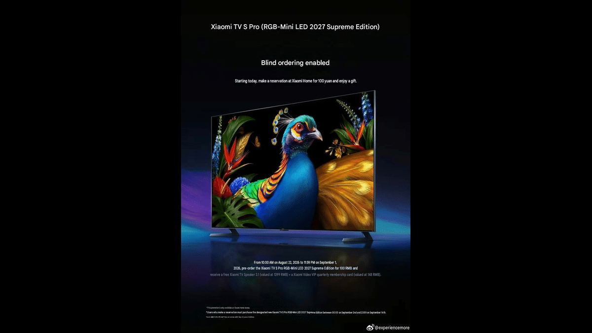 Yeni Xiaomi TV S Pro Serisi RGB Mini LED ile Sahneye Çıkıyor